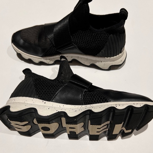 Sorel Kinetic Sneakers Womens Size 7.5 Sea Salt Black - Picture 6 of 8